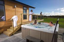 Relax in your own private hot tub - Click for larger version